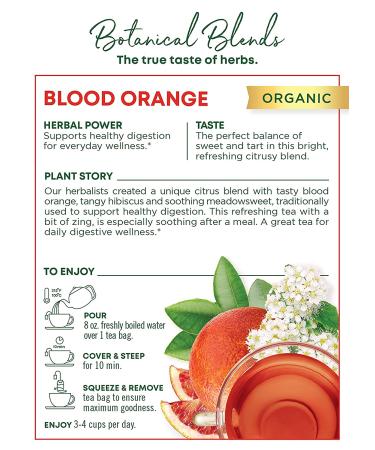 Buy Traditional Medicinals Organic Blood Orange Herbal Tea | Caffeine Free 14 Bags - Buy Online on GoSupps.com