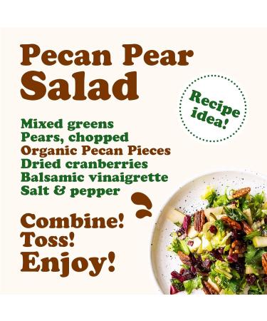 Buy Food to Live Organic Pecan Pieces - 1.5 lbs Raw Chopped Pecans Non-GMO Vegan Keto-Friendly Kosher - Bulk Nuts for Healthy Snacking - Buy Online on GoSupps.com