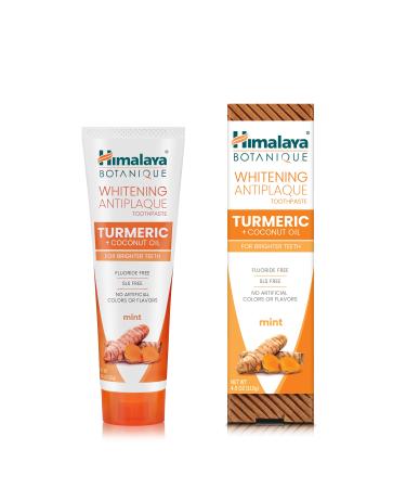 Himalaya Whitening Antiplaque Toothpaste Turmeric + Coconut Oil Mint   4.0 oz ( 113 g)