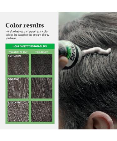 Just For Men Shampoo-In Color, Darkest Brown-Black H-50A with Keratin and Vitamin E - Stronger Hair Formula for Men - Buy Online on GoSupps.com