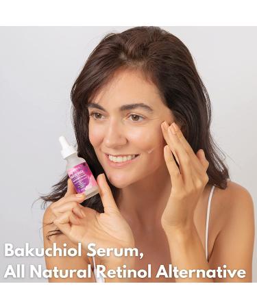 Bakuchiol Serum with Vitamin C, Hyaluronic Acid & Peptides - Anti-Aging & Hydrating Skincare for All Skin Types | Natural Retinol Alternative - Buy Online on GoSupps.com