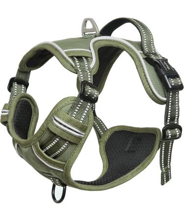 Buy Heele Adjustable Dog Harness & Crockery for Puppies | Breathable Reflective Designs in Army Green - Perfect for Small & Medium Dogs - International Shipping Available - Buy Online on GoSupps.com