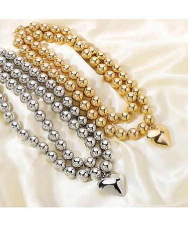 Oralgos Cardiac Pearl Necklace Set - Elegant Gold Heart Jewelry Versatile Fashion Accessory for Special Occasions - Buy Online on GoSupps.com