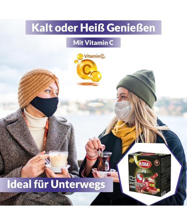 Koza Pomegranate Instant Beverage Powder Sticks - 50 Pack | Hot & Cold Drink Mix | Turkish Tea & Iced Tea Powder | Fruity Refreshment - Buy Online on GoSupps.com