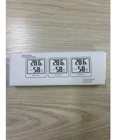 Buy Hoyiours Digital Room Thermometer & Hygrometer - 3 Pack Temperature Monitor - Accurate Humidity Meter - Ideal for Home & Office - Buy Online on GoSupps.com