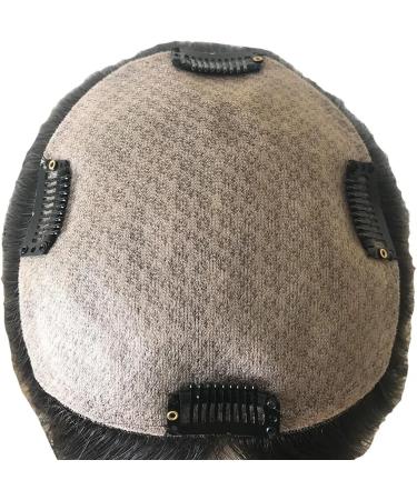 Curly Human Hair Topper Full Hand Tied Silk Base Hair Topper with 4 Clips Natural Color European Remy Hair Pieces Covering White Hair or Thin Hair (Color : 8 in Size : 15x16 cm) 15x16 cm 8 in - Buy Online on GoSupps.com