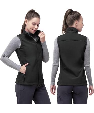 33 000ft Women s Outdoor Lightweight Softshell Vest - Windproof Sleeveless Jacket for Running Golf & Hiking - Black - Buy Online on GoSupps.com