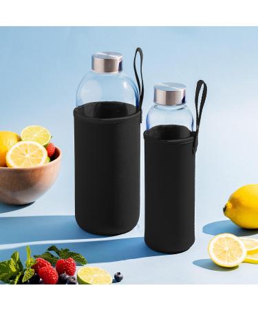 Buy Noma 1L Glass Bottle with Neoprene Cover - Durable Sports & Outdoor Water Bottle | Available in 500ml & 1000ml - Perfect for Office & School - Buy Online on GoSupps.com