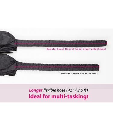 Soft Bonnet Hood Hair Dryer Attachment for Natural Curly Hair Care | Deep Conditioning and Styling Mask Cap | Adjustable Large Hood for Handheld Dryers - Buy Online on GoSupps.com