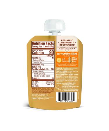 Happy Family Organics Baby Nutty Blends - Organic Banana & Peanut Butter 6+ Months, 3 oz - Buy Online on GoSupps.com