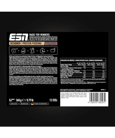 Buy ESN Designer Protein Pudding - Dark Cookies & Cream 23g Protein 360g Powder Made in Germany - International Shipping Available - Buy Online on GoSupps.com