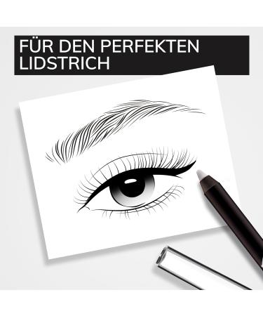 Manhattan X-act Eyeliner Pen - Waterproof White Eyeliner for Perfect Precision - Black to White - 1g (1 Pack) - International Shipping - Buy Online on GoSupps.com