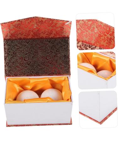 TOVINANNA Gymnastics Ball Set - Hand Massage & Strength Training Tool | 5x5cm White Fitness Rolling Balls for Stress Relief - Buy Online on GoSupps.com