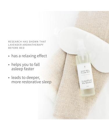 European Spa Source Sleep Well Pillow Mist - Eucalyptus & Lavender Aromatherapy Spray | 4 fl oz | Home Spa Experience for Relaxation, Tension Relief, and Sleep Support - Buy Online on GoSupps.com