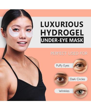 PURE SOL Charcoal Under Eye Patches - 12 Pairs Hydrogel Mask for Dark Circles & Wrinkles - Moisturizing Under Eye Treatment for Women - Buy Online on GoSupps.com