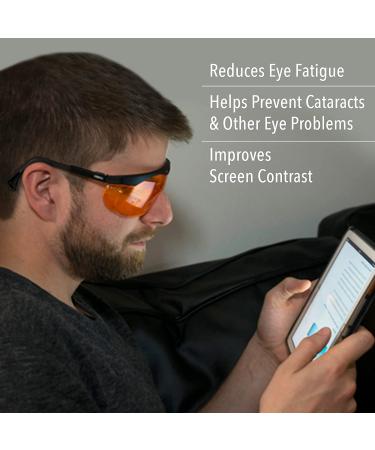 Uvex Skyper Blue Light Blocking Computer Glasses SCT-Orange Lens | S1933X - Buy Online on GoSupps.com