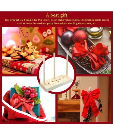 Andiker Wooden Bow Maker for Ribbon - Bow Making Tool for Wreaths, Gift Bows, Hair Bows, Decorations, Corsages - Type 1 - Buy Online on GoSupps.com