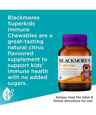 Blackmores Superkids Immune 60 Chewables - Buy Online on GoSupps.com