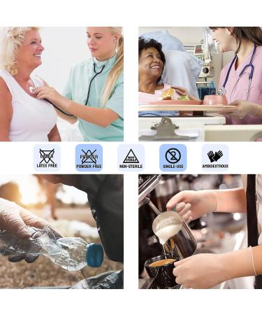 Vinyl Exam Gloves - Latex-Free, Powder-Free, Clear - Large 100 Pcs Box - 3.5 mil Medical Grade - for Nursing, Office, Kitchen, Pet Care, Cleaning - Buy Online on GoSupps.com