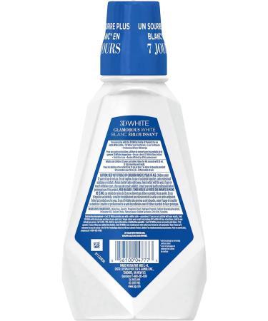 Crest Whitening Mouthwash 3D White Glamorous Protects Against Stains and Kills Bacteria Fresh Mint 946 mL 946 ml (Pack of 1) - Buy Online on GoSupps.com