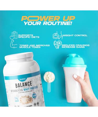 Buy Hydrolyzed Whey Protein Unflavored 2 Pound by MarceFitness | Premium Quality & Fast International Shipping - Buy Online on GoSupps.com