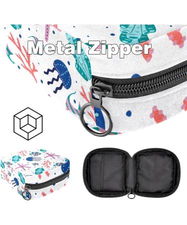 Buy Multi-Colored Storage Bags for Women's Bandages & Menstrual Cups - Large Zipper Pocket for Tampons & Inserts - International Shipping Available - Buy Online on GoSupps.com