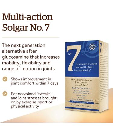 Solgar No.7 Joint Support & Comfort - 60 Vegetable Capsules for Joint Health - Buy Online on GoSupps.com