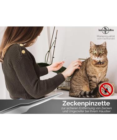 Professional Tick Tweezers - Efficient Tick Remover & Gripper (11.9 cm) for Safe & Easy Removal | International Shipping Available - Buy Online on GoSupps.com