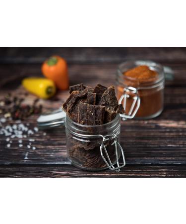  CRAFTSMAN FINEST FOODS Craftsman Beef Jerky 4 x 100 g 400 g Made in Germany Bavaria Dehydrated Meat Blend Protein 68% Dry Meat Biltong 100% Natural Sugar Free Hemp Pepper Smoky Chili - Buy Online on GoSupps.com