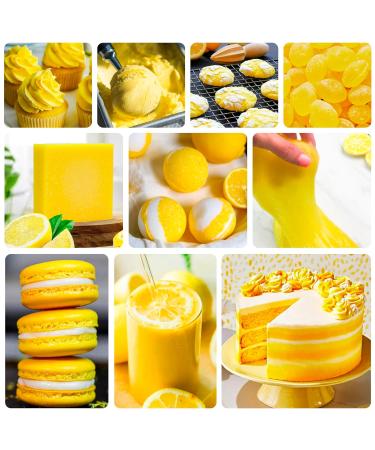 Liquid Food Coloring - 160ml Sugar-Free Concentrated Colors for Cakes Baking Cookies & Slime - Decorate with Lemon Flavors - Buy Online on GoSupps.com