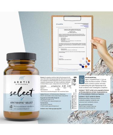 Buy Arctic Biopharma Arctibiotic Select Powder 60G | Pharmacy Quality Probiotic with 6 Lactic Acid Bacteria & Vitamin D for Intestinal Health - Buy Online on GoSupps.com