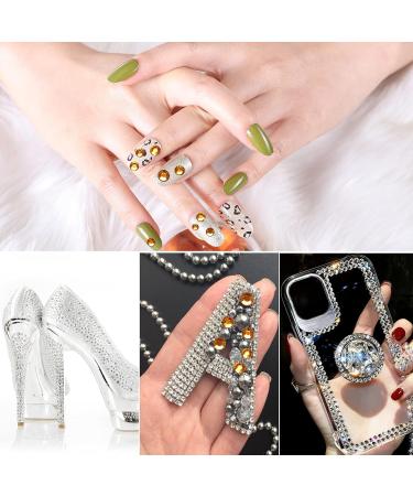 Jollin 3456pcs Flatback Rhinestones Glass Charms Diamantes Gems Stones for Nail Art 6 Size ss4 ss12 Tapaz - Buy Online on GoSupps.com