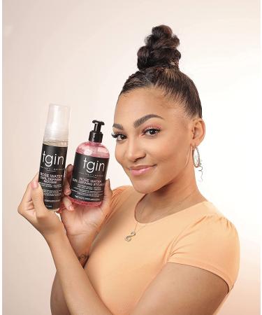 tgin Rose Water Defining Mousse 8oz - Natural Hair Styling for Curls, Waves, Low Porosity & Fine Hair - Buy Online on GoSupps.com