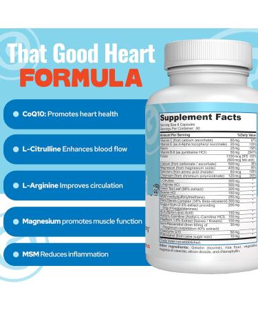 That Good Heart CoQ10 Supplement | Boost Health & Blood Circulation | USA Made for Men & Women - Buy Online on GoSupps.com
