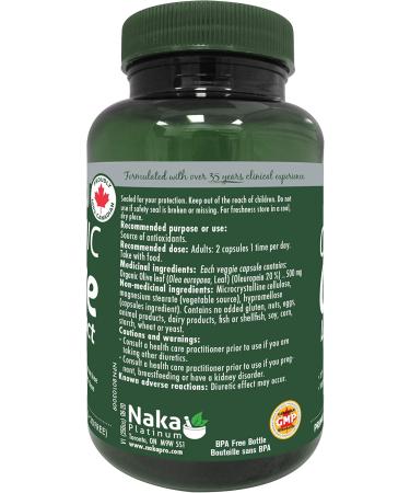 Naka Platinum Organic Olive Leaf Extract 20% Oleuropein - 90 Veggie Caps (60+30 FREE) - Buy Online on GoSupps.com