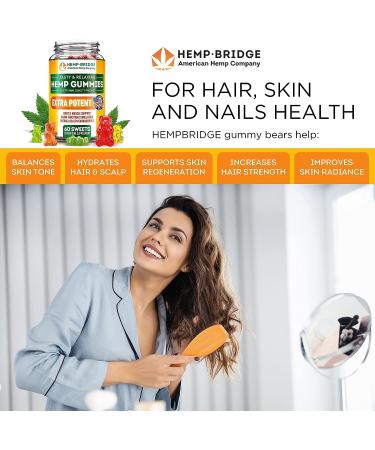 Hempbridge Hemp Gummies - 2 Pack - USA Made Omega 3 Supplement for Pain Relief - 60 Count Gummies with Vitamins B & E - Max Value Formula - Buy Online on GoSupps.com