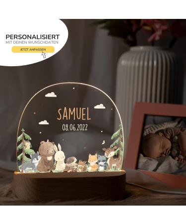Kidsmood Nachtlampe - Personalized Bedside Lamp for Children | Cute Night Light for Babies | Unique Gift for Baby Showers & Births - Buy Online on GoSupps.com