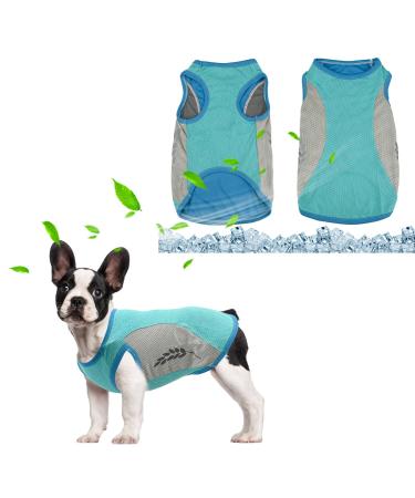 Dog cooling vest summer cool and convenient dog coat breathable mesh dog jacket with reflector strips light dog ice cooling T-shirts for small to medium-sized dogs (XL green) XL green - Buy Online on GoSupps.com