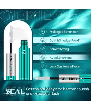 GEMERRY Lash Bond and Seal Waterproof Glue - Long Lasting 72-96 Hours for Lash Clusters & Eyelash Extensions | Home Use Mascara Adhesive - Buy Online on GoSupps.com