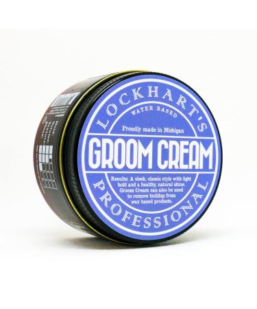 Lockhart's Professional Groom Cream  Light Hold  High Shine  Tangerine Bergamot Scent 3.7 oz.