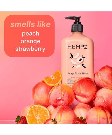 Hempz Juicy Peach Lotion Hydrating Body Moisturizer juicy fruit 17 fl.oz. - Buy Online on GoSupps.com