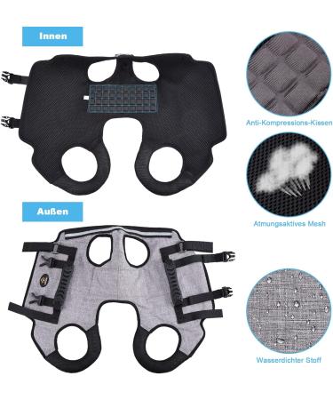 Ownpets Adjustable Lifting Dishes for Large Dogs | Waterproof Dog Carrier Bag with Shoulder Strap - XXXL - Buy Online on GoSupps.com