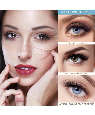 Self-Adhesive Waterproof Reusable Eyelashes - Natural Look, No Eyeliner or Glue Needed (3 Pairs) - Buy Online on GoSupps.com
