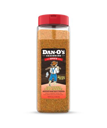 Dan-O's Spicy Seasoning | All Natural | Sugar Free | Keto | All Purpose Seasonings | Vegetable Seasoning | Meat Seasoning | Low Sodium Seasoning | Cooking Spices |1 Pack (20 Ounce) 1.25 Pound (Pack of 1)