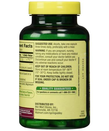 Spring Valley Fenugreek Capsules - 610mg (100 Count) | Pure and Natural - Buy Online on GoSupps.com