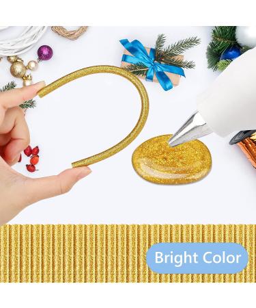 Manarty 24PCS Mini Size Glitter Gold Hot Glue Sticks - All Temperature Adhesive EVA Glue for DIY Art Craft - 0.27x8 - Buy Online on GoSupps.com