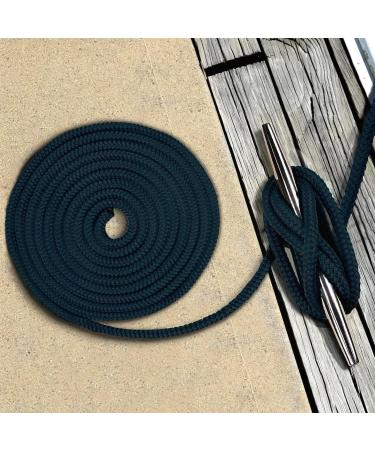 CDC Cargo 4 Pack 3/8 x 15' Marine-Grade Boat Dock Lines - Black Double-Braided Nylon Docking Line for Boats - Buy Online on GoSupps.com