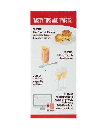McCormick Raspberry Extract with Other Natural Flavors  2 fl oz Raspberry 2 Fl Oz (Pack of 1) - Buy Online on GoSupps.com