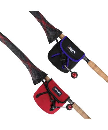RUNCL Fishing Rod Sleeves & Reel Bags - Protection Solution for Spinning/Casting Rods and Reels - 2 Pack Spinning Rod Sleeves + Reel Bags (Red & Black) - Buy Online on GoSupps.com