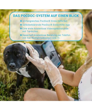 First Aid Kit for Dogs & Cats with Smart App | PocDoc Pet Connect Emergency Care Guide - Buy Online on GoSupps.com